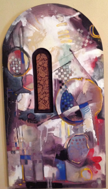 Colliding Constellations, painting