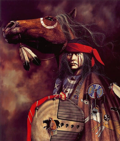 War Ponies, painting by JD Challenger